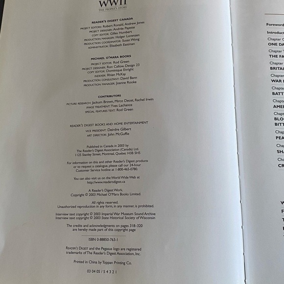 WWII The Peoples Story Reader’s Digest hardcover 2003​​​​​ - Picture 6 of 8